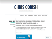 Tablet Screenshot of chriscodish.wordpress.com