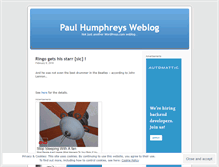 Tablet Screenshot of paulhu.wordpress.com