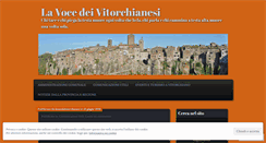 Desktop Screenshot of lavocedeivitorchianesi.wordpress.com