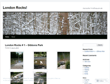 Tablet Screenshot of mylondonrocks.wordpress.com