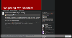 Desktop Screenshot of fangirlingmyfinances.wordpress.com