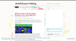 Desktop Screenshot of hafizhusna.wordpress.com