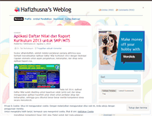 Tablet Screenshot of hafizhusna.wordpress.com