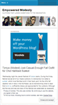 Mobile Screenshot of empoweredmodesty.wordpress.com
