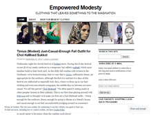 Tablet Screenshot of empoweredmodesty.wordpress.com