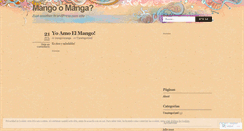 Desktop Screenshot of mangoomanga.wordpress.com