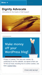 Mobile Screenshot of dignityadvocate.wordpress.com