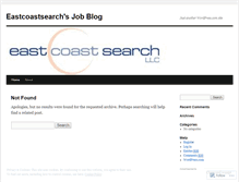 Tablet Screenshot of eastcoastsearch.wordpress.com