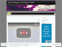 Tablet Screenshot of jmfinalproject.wordpress.com