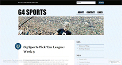 Desktop Screenshot of g4sports.wordpress.com