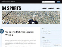 Tablet Screenshot of g4sports.wordpress.com