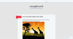 Desktop Screenshot of amagdicamb.wordpress.com