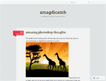 Tablet Screenshot of amagdicamb.wordpress.com