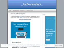 Tablet Screenshot of lapropaladora.wordpress.com