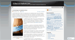 Desktop Screenshot of depilacionlaserblog.wordpress.com