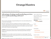 Tablet Screenshot of orangemantra.wordpress.com