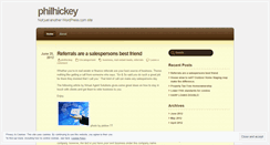 Desktop Screenshot of philhickey.wordpress.com