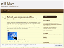 Tablet Screenshot of philhickey.wordpress.com