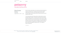 Desktop Screenshot of petsavvy.wordpress.com