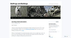 Desktop Screenshot of bullfrogsandbulldogs.wordpress.com