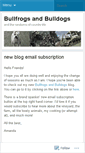 Mobile Screenshot of bullfrogsandbulldogs.wordpress.com