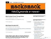 Tablet Screenshot of macksmack.wordpress.com