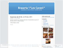 Tablet Screenshot of lescaves.wordpress.com