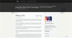 Desktop Screenshot of bestinkcartridges.wordpress.com