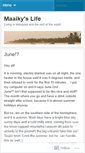 Mobile Screenshot of maaiky.wordpress.com