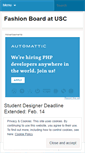 Mobile Screenshot of fashionboardusc.wordpress.com