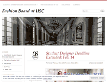 Tablet Screenshot of fashionboardusc.wordpress.com