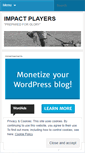 Mobile Screenshot of impactplayers.wordpress.com