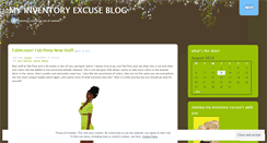 Desktop Screenshot of myinventoryexcuse.wordpress.com
