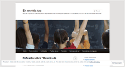 Desktop Screenshot of enunnttictac.wordpress.com