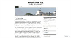 Desktop Screenshot of mylifeparttwo.wordpress.com