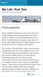 Mobile Screenshot of mylifeparttwo.wordpress.com