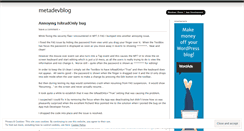 Desktop Screenshot of metadevblog.wordpress.com