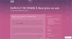 Desktop Screenshot of dewalkdcd940kx.wordpress.com