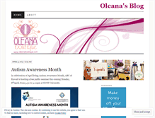 Tablet Screenshot of oleana.wordpress.com