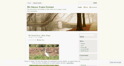 Desktop Screenshot of mysmallfarmexpert.wordpress.com