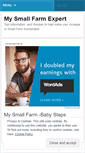 Mobile Screenshot of mysmallfarmexpert.wordpress.com