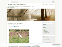 Tablet Screenshot of mysmallfarmexpert.wordpress.com