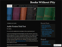 Tablet Screenshot of bookswithoutpity.wordpress.com