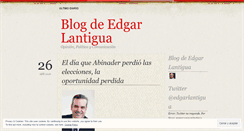Desktop Screenshot of edgarlantigua.wordpress.com