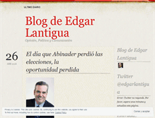 Tablet Screenshot of edgarlantigua.wordpress.com