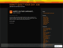 Tablet Screenshot of dontquiltyourdayjob.wordpress.com