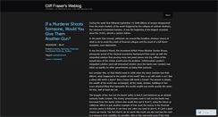 Desktop Screenshot of clifffraser.wordpress.com