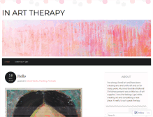 Tablet Screenshot of inarttherapy.wordpress.com