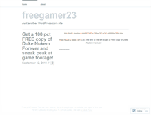 Tablet Screenshot of freegamer23.wordpress.com