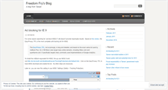 Desktop Screenshot of freedomfry.wordpress.com